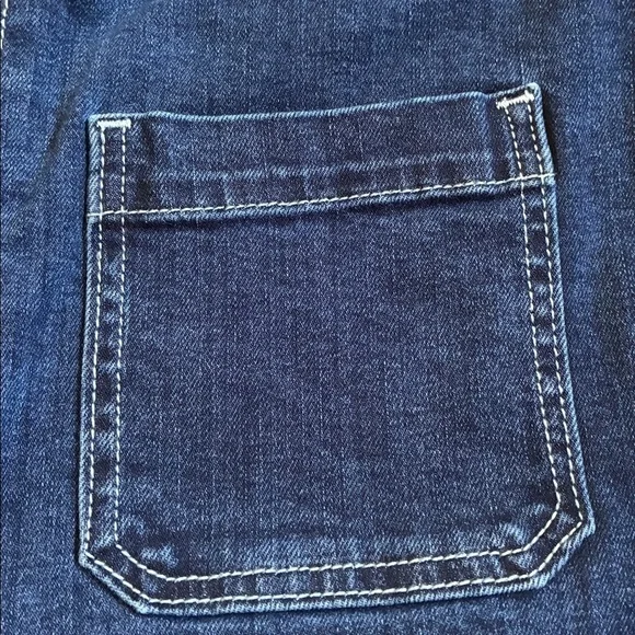 Old Navy Extra High-Rise Sky-hi Wide-Leg Jeans Plus size 16P Dark Wash NWOT - Picture 4 of 13